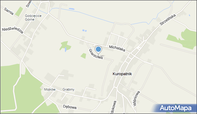 Kuropatnik, Granitowa, mapa Kuropatnik