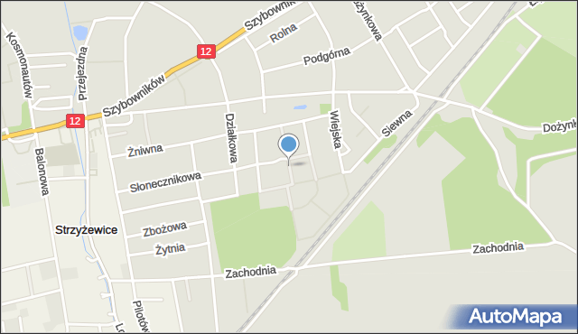 Leszno, Gryczana, mapa Leszno