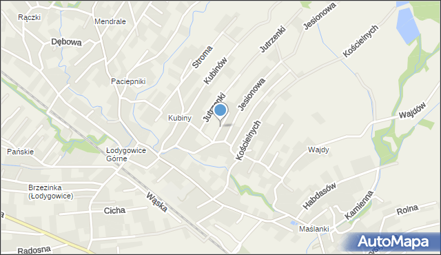 Łodygowice powiat żywiecki, Grabowa, mapa Łodygowice powiat żywiecki