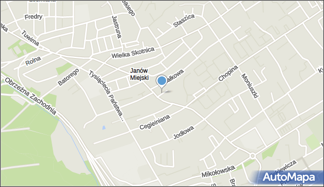 Mysłowice, Gruntowa, mapa Mysłowice