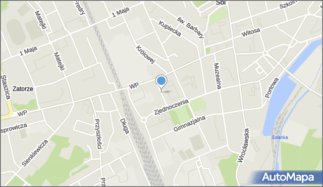 Nowa Sól, Grota-Roweckiego Stefana, gen., mapa Nowa Sól