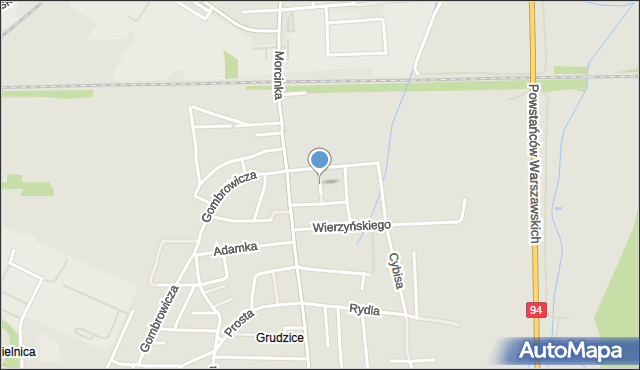 Opole, Grochowiaka Stanisława, mapa Opola