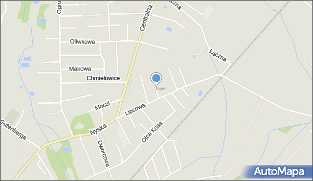 Opole, Gronowa, mapa Opola