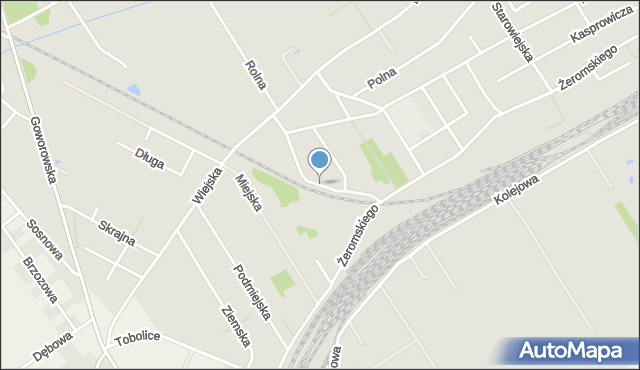 Ostrołęka, Grodzickiego Stanisława, mapa Ostrołęka