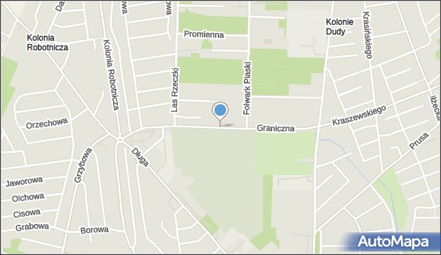 Ostrowiec Świętokrzyski, Graniczna, mapa Ostrowiec Świętokrzyski