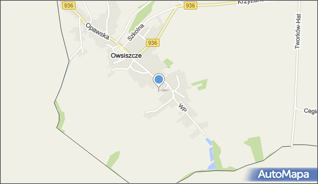 Owsiszcze, Graniczna, mapa Owsiszcze