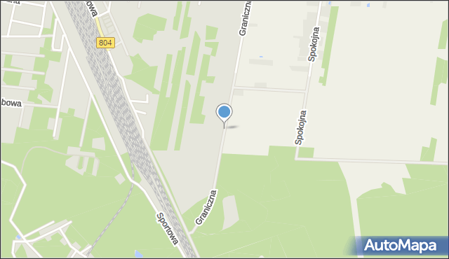 Pilawa powiat garwoliński, Graniczna, mapa Pilawa powiat garwoliński