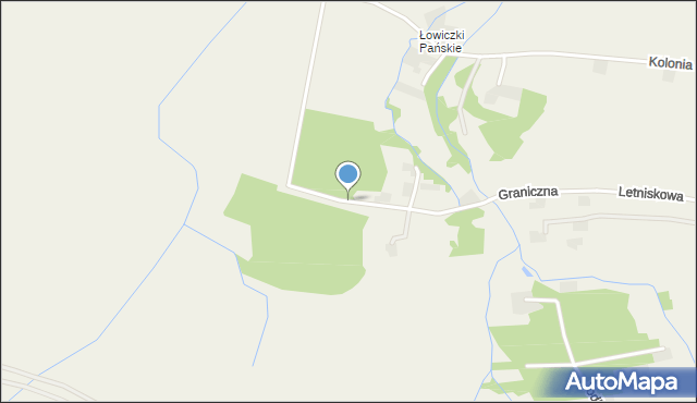 Piotrowice gmina Przeciszów, Graniczna, mapa Piotrowice gmina Przeciszów