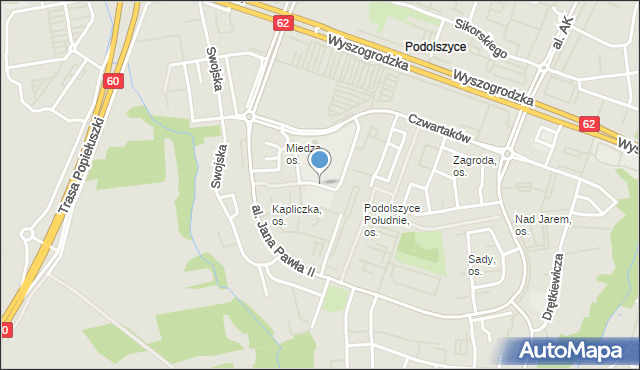 Płock, Grzmot-Skotnickiego, gen., mapa Płock