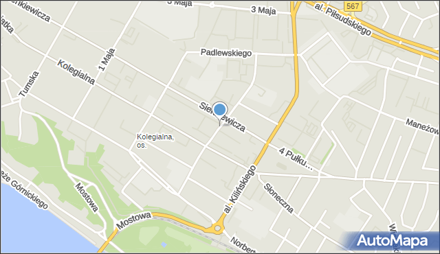 Płock, Gradowskiego Antolka, hm., mapa Płock