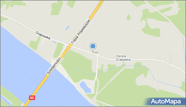 Płock, Grabówka, mapa Płock