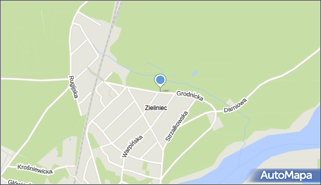 Poznań, Grodnicka, mapa Poznania