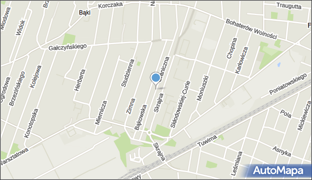 Pruszków, Graniczna, mapa Pruszków