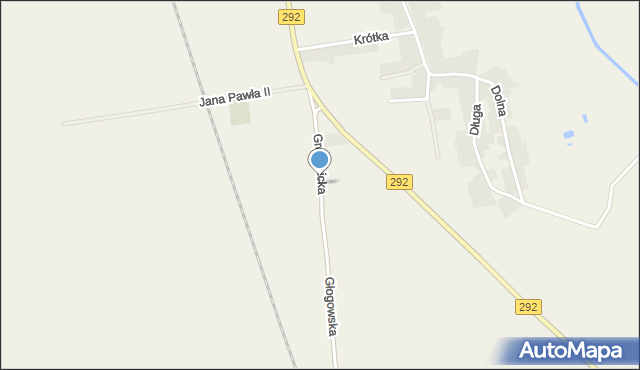 Przedmoście gmina Głogów, Grębocicka, mapa Przedmoście gmina Głogów