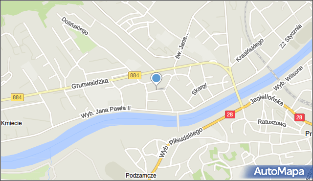 Przemyśl, Grzegorza z Sanoka, mapa Przemyśla