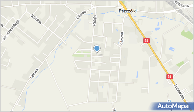 Pszczółki powiat gdański, Grabowa, mapa Pszczółki powiat gdański