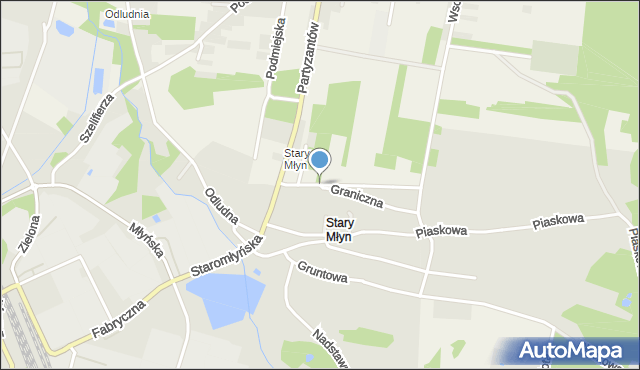 Rogów gmina Końskie, Graniczna, mapa Rogów gmina Końskie