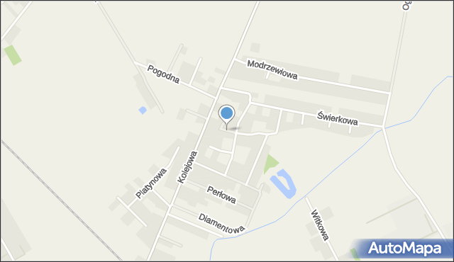 Rokietnica powiat poznański, Graniczna, mapa Rokietnica powiat poznański