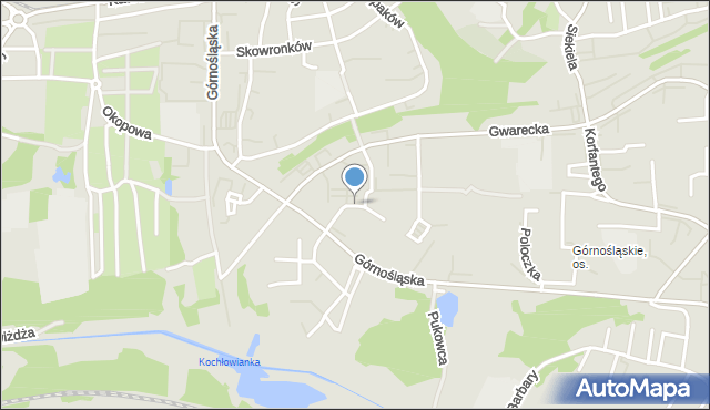 Ruda Śląska, Grzegorzka Józefa, mapa Rudy Śląskiej