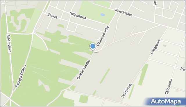 Siedlce, Grabianowska, mapa Siedlce