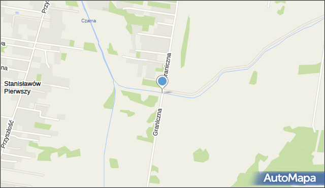 Stanisławów Pierwszy gmina Nieporęt, Graniczna, mapa Stanisławów Pierwszy gmina Nieporęt