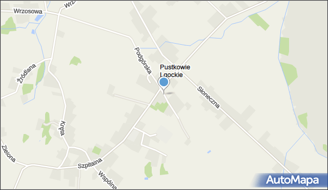 Stara Huta gmina Koziegłowy, Graniczna, mapa Stara Huta gmina Koziegłowy