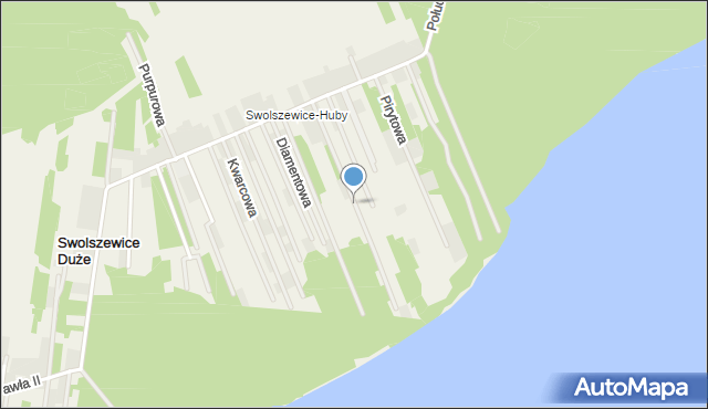 Swolszewice Duże, Granatowa, mapa Swolszewice Duże