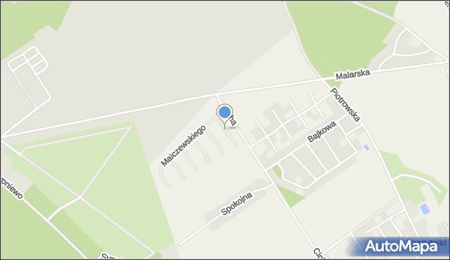 Szczytniki gmina Kórnik, Grottgera Artura, mapa Szczytniki gmina Kórnik