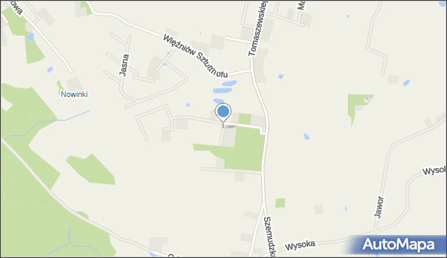 Szemud, Grzybowa, mapa Szemud