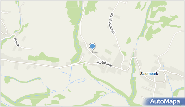 Szlembark, Graniczna, mapa Szlembark