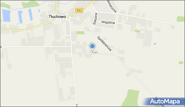 Tłuchowo, Gronowa, mapa Tłuchowo