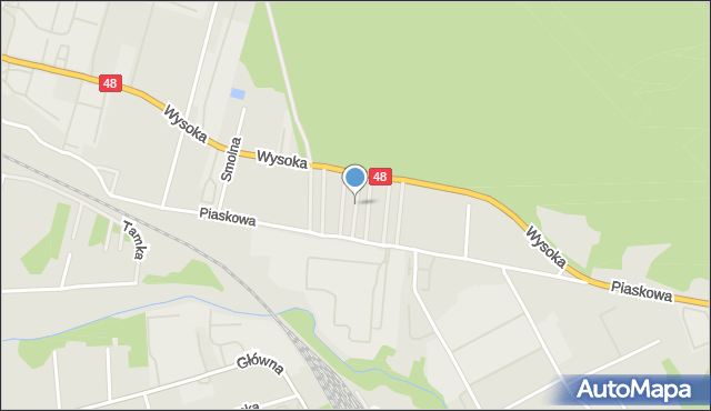 Tomaszów Mazowiecki, Grzybowa, mapa Tomaszów Mazowiecki