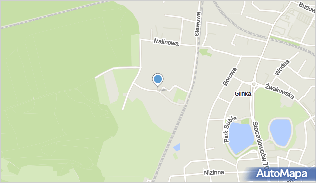 Tychy, Grzybowa, mapa Tychów