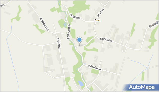 Ujazd gmina Zabierzów, Graniczna, mapa Ujazd gmina Zabierzów