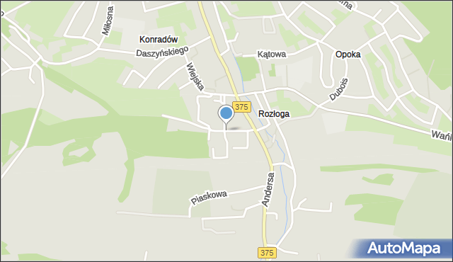 Wałbrzych, Grabowskiej Ireny, mapa Wałbrzycha