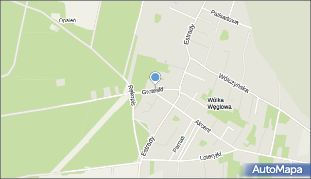 Warszawa, Groteski, mapa Warszawy