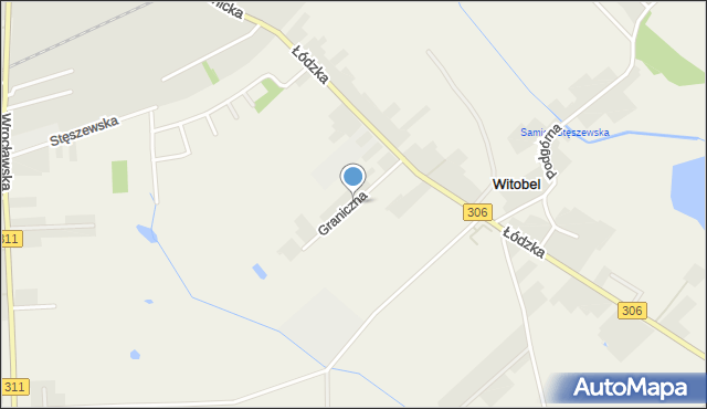Witobel, Graniczna, mapa Witobel