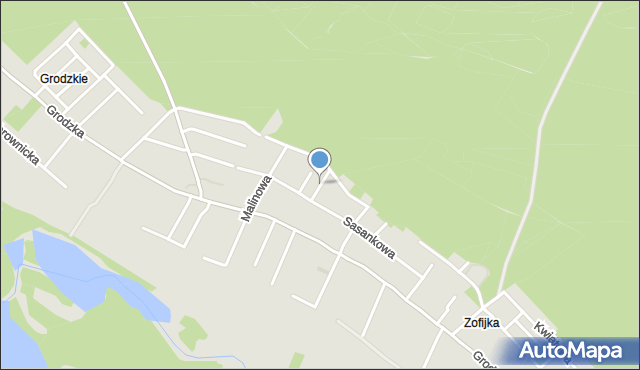 Włocławek, Grzybowa, mapa Włocławka