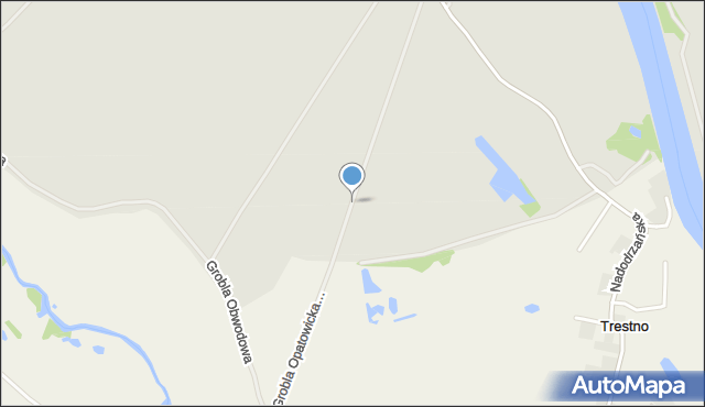 Wrocław, Grobla Opatowicka-Wschodnia, mapa Wrocławia