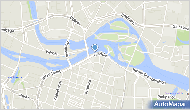 Wrocław, Grodzka, mapa Wrocławia
