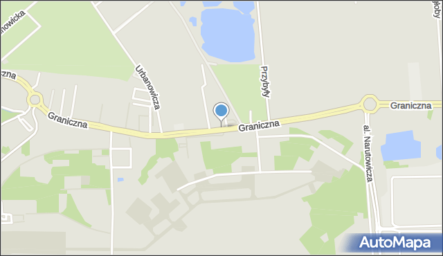 Wrocław, Graniczna, mapa Wrocławia