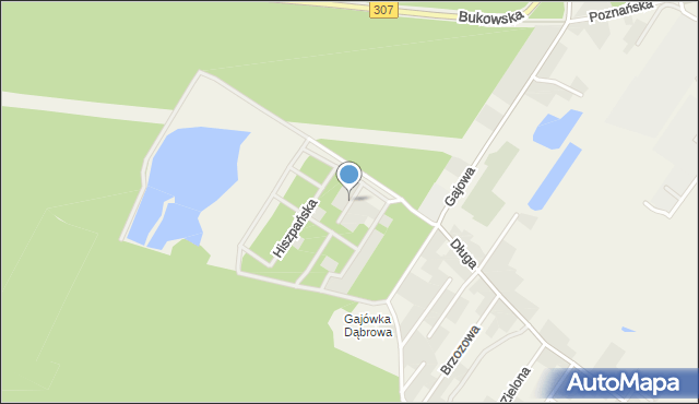 Zakrzewo gmina Dopiewo, Grecka, mapa Zakrzewo gmina Dopiewo