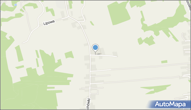 Zalas gmina Krzeszowice, Graniczna, mapa Zalas gmina Krzeszowice