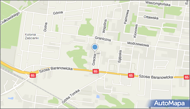 Zaścianki gmina Grabówka, Grecka, mapa Zaścianki gmina Grabówka