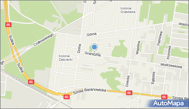 Zaścianki gmina Supraśl, Graniczna, mapa Zaścianki gmina Supraśl