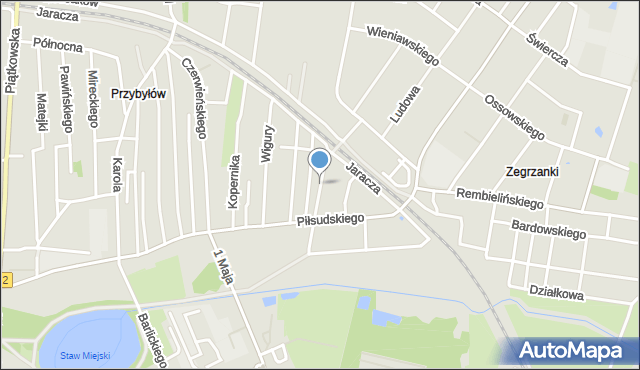 Zgierz, Graniczna, mapa Zgierz