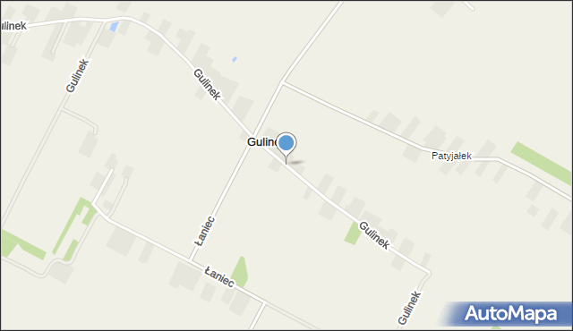 Gulinek, Gulinek, mapa Gulinek