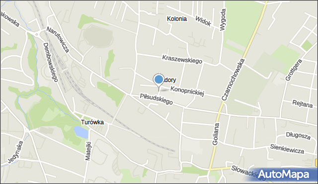 Wieliczka, Gurgula Kazimierza, mapa Wieliczka