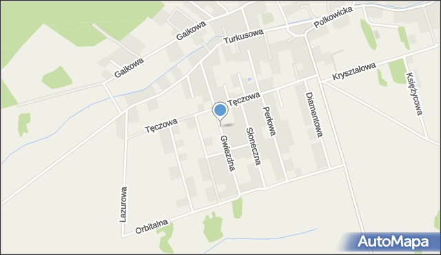 Sobin, Gwiezdna, mapa Sobin