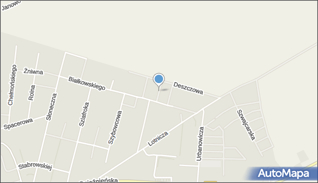 Środa Wielkopolska, Gwiaździsta, mapa Środa Wielkopolska